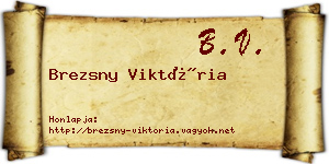 Brezsny Viktória névjegykártya